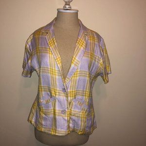 RVCA Two-piece Plaid Set, Top Size XS, Bottom Size 27
